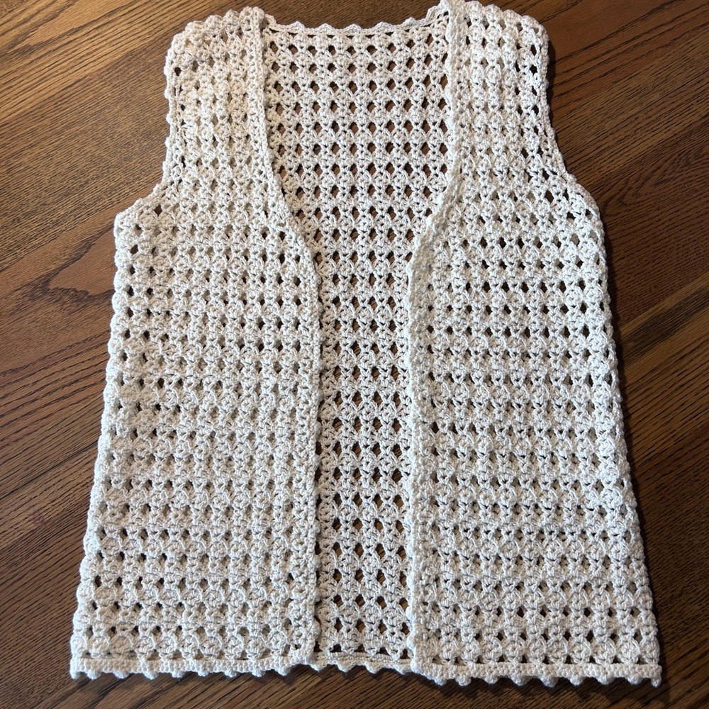 Handmade Vintage Crochet Vest